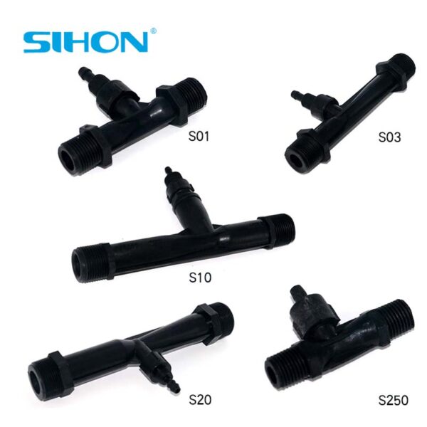 批發(fā)型號(hào)S01/S03/S10/S20/S250黑色PVD文丘里噴射器，用于水處理